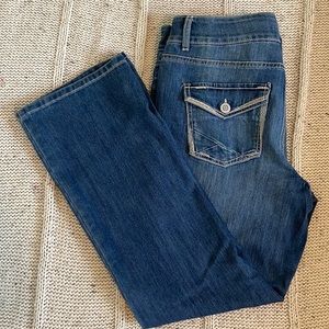 Maurices Flair Leg Blue Jeans size 16R